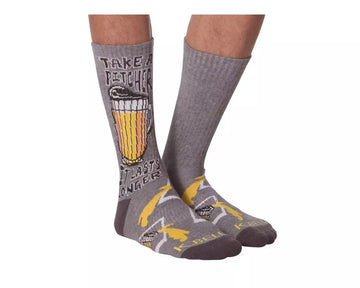 Men's Take A Pitcher Athletic Crew Socks