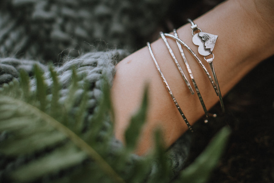 Tiny Cuff Bracelet - Sterling Silver