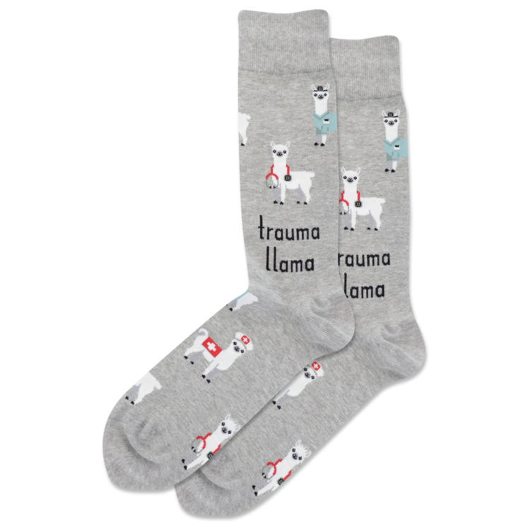 Men's Trauma Llama Crew Socks