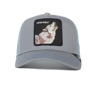 The Lone Wolf Trucker Hat Pewter