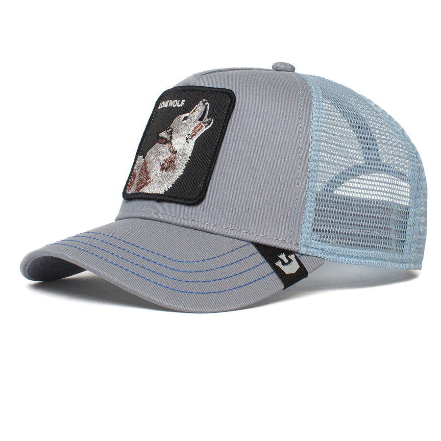 The Lone Wolf Trucker Hat Pewter