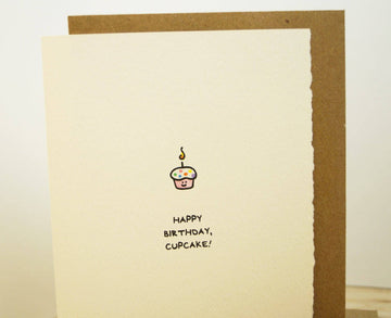 Happy Birthday Cupcake Card
