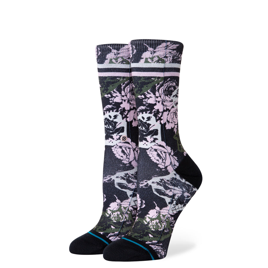 Women's La Vie En Rose Sock - Black M