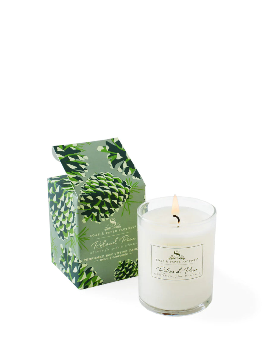 Roland Pine Votive Soy Candle