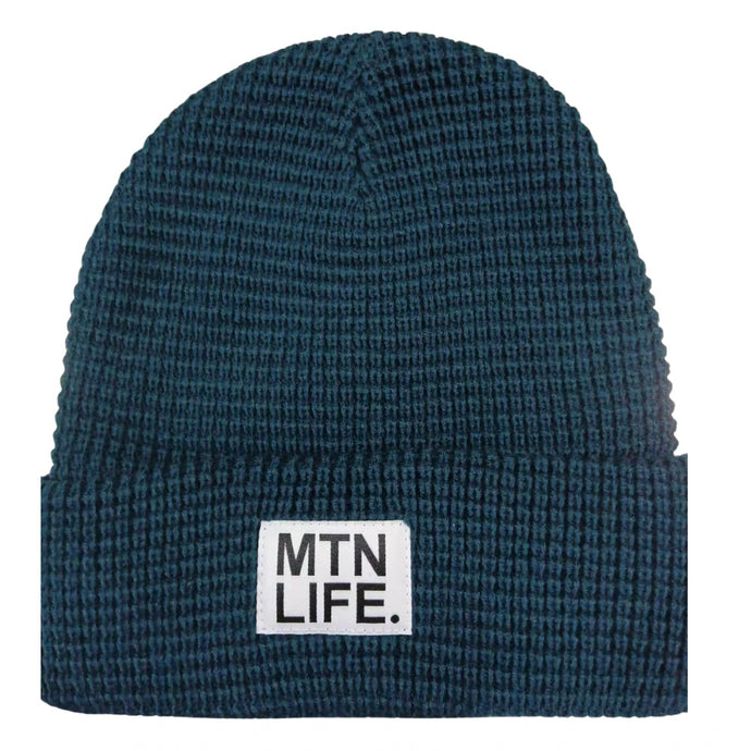 Baikal Blue Waffle Beanie