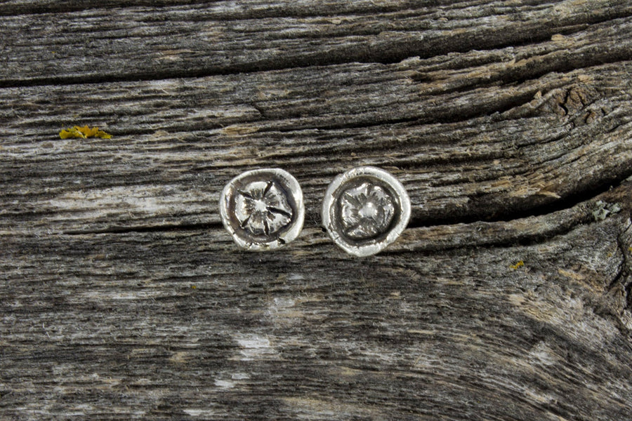 Wild Rose Round Stud Earring